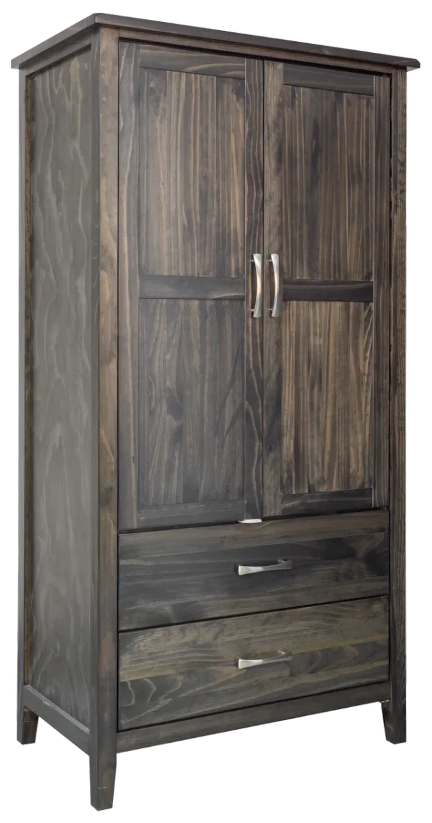 Scarlett solid pine armoire  by Mako wood furniture