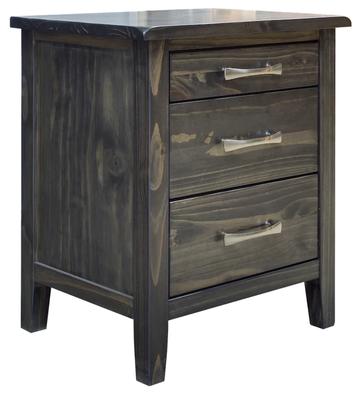 scarlett solid pine night table by Mako Wood Furniture