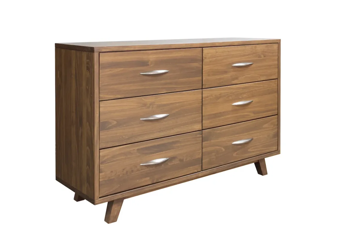 brandon solid wood dresser with deep drawers by Mako Wood Furniture