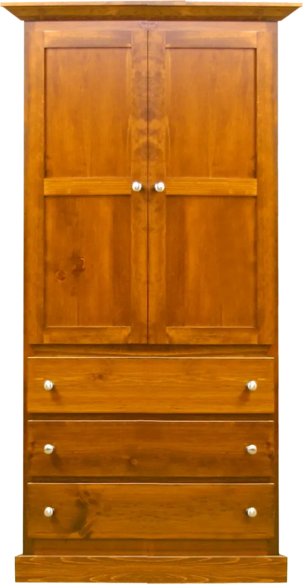 polo solid wood large armoire by Mako wood furniture