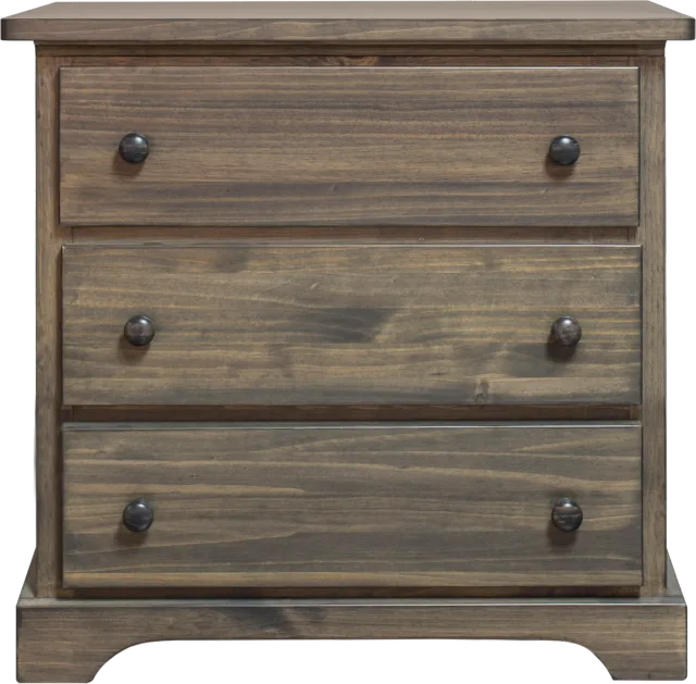 polo solid pine three drawers chest  by Mako wood furniture