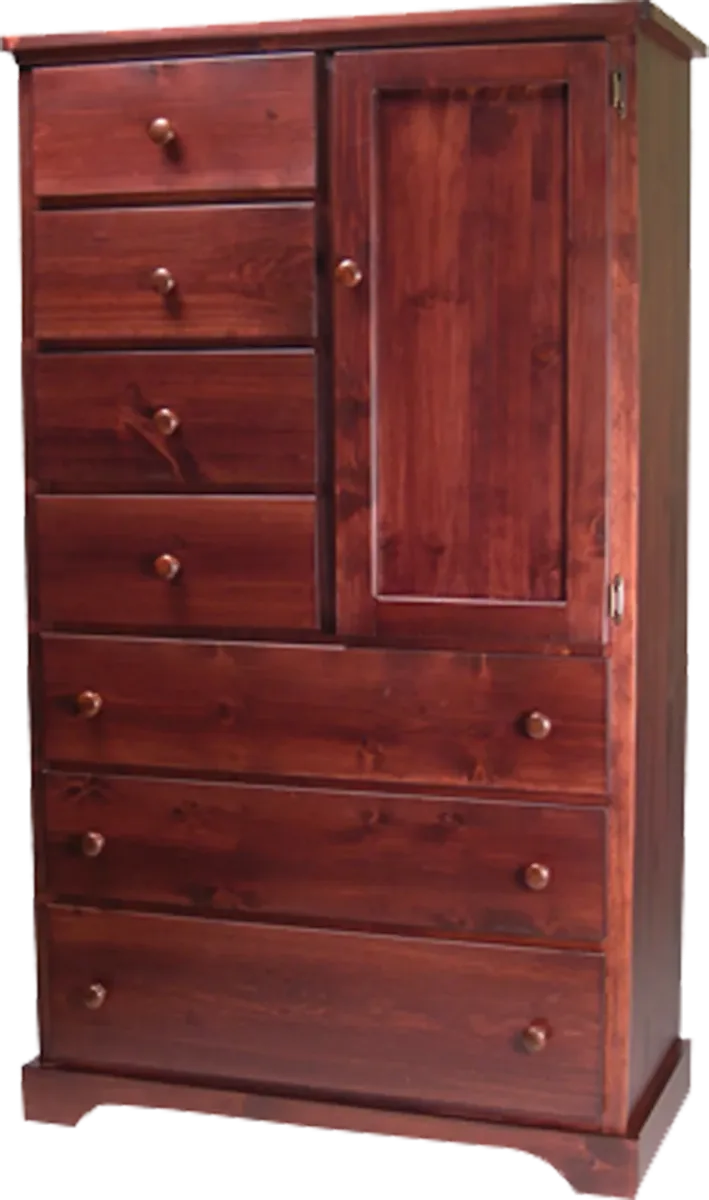 Chifferobe armoire solid pine by Mako Wood Furniture