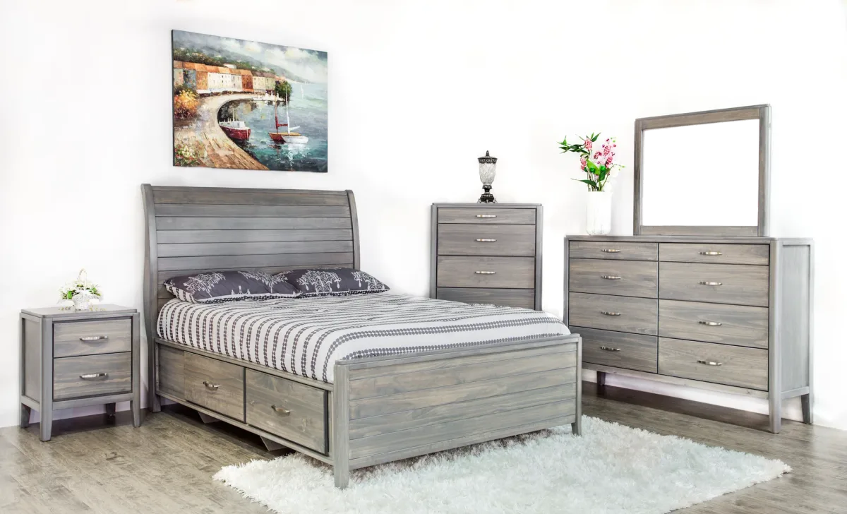 Sage solid wood bedroom suite  queen king double by Mako wood furniture