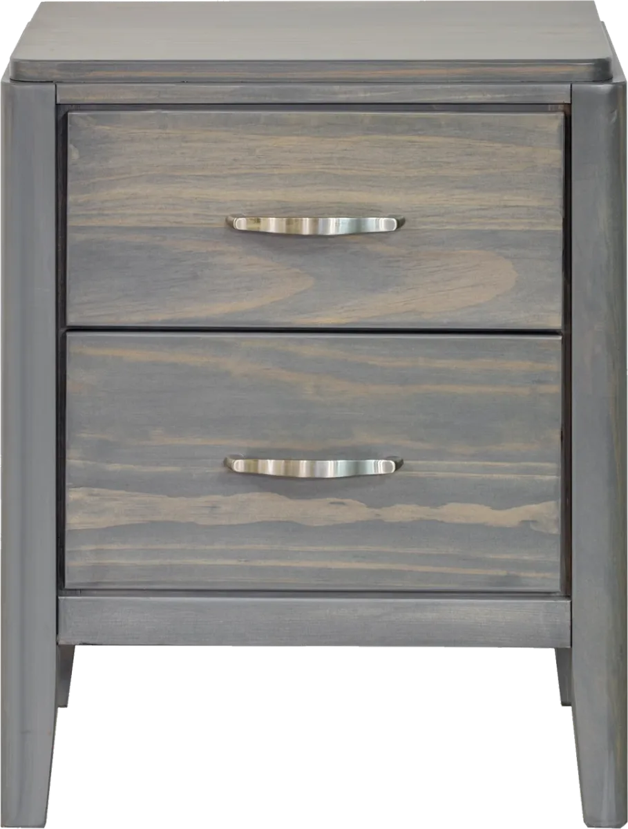 Sage solid pine night stand  by Mako wood furniture