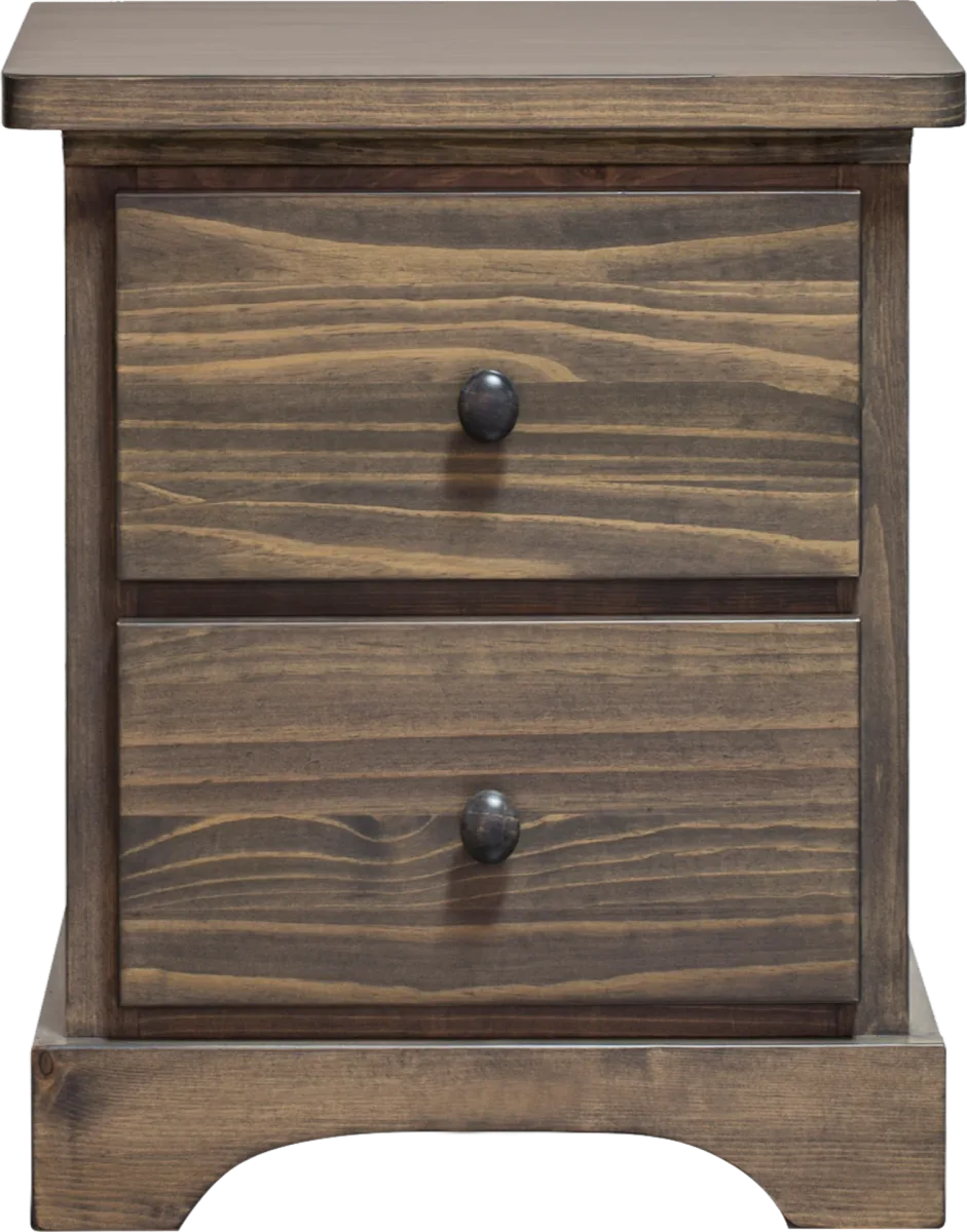 polo solid wood 2 drawer mini night table by Mako wood furniture