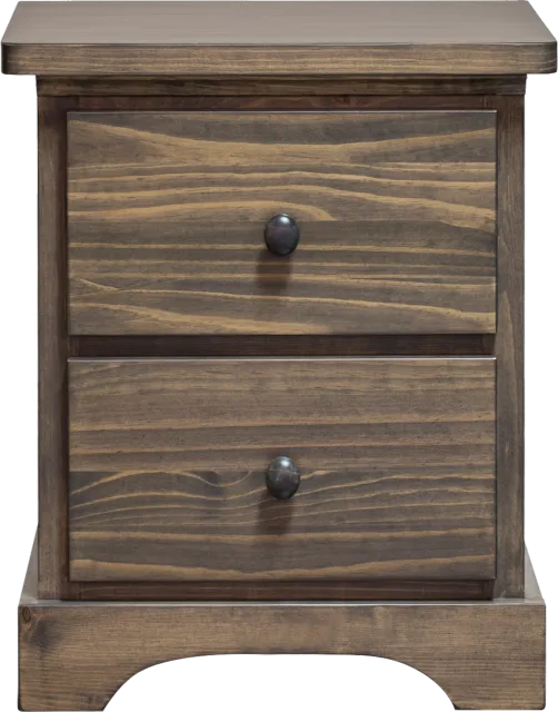 polo solid wood 2 drawer mini night table  by Mako wood furniture