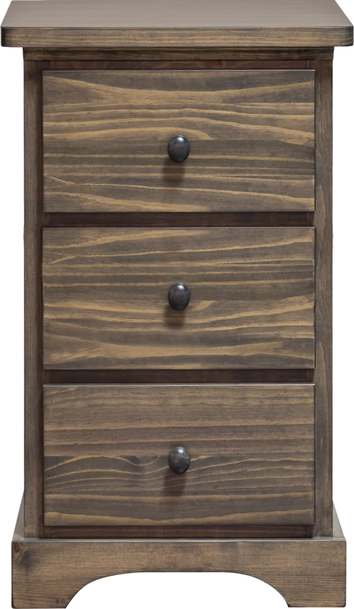 polo solid wood 3 drawer mini night table by Mako wood furniture