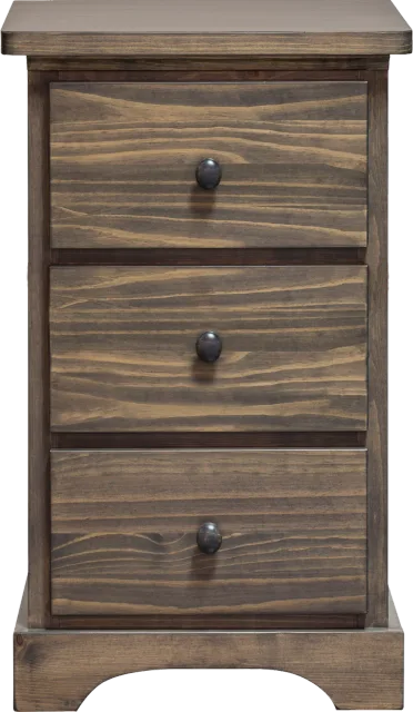 polo solid wood  3 drawer mini night table  by Mako wood furniture