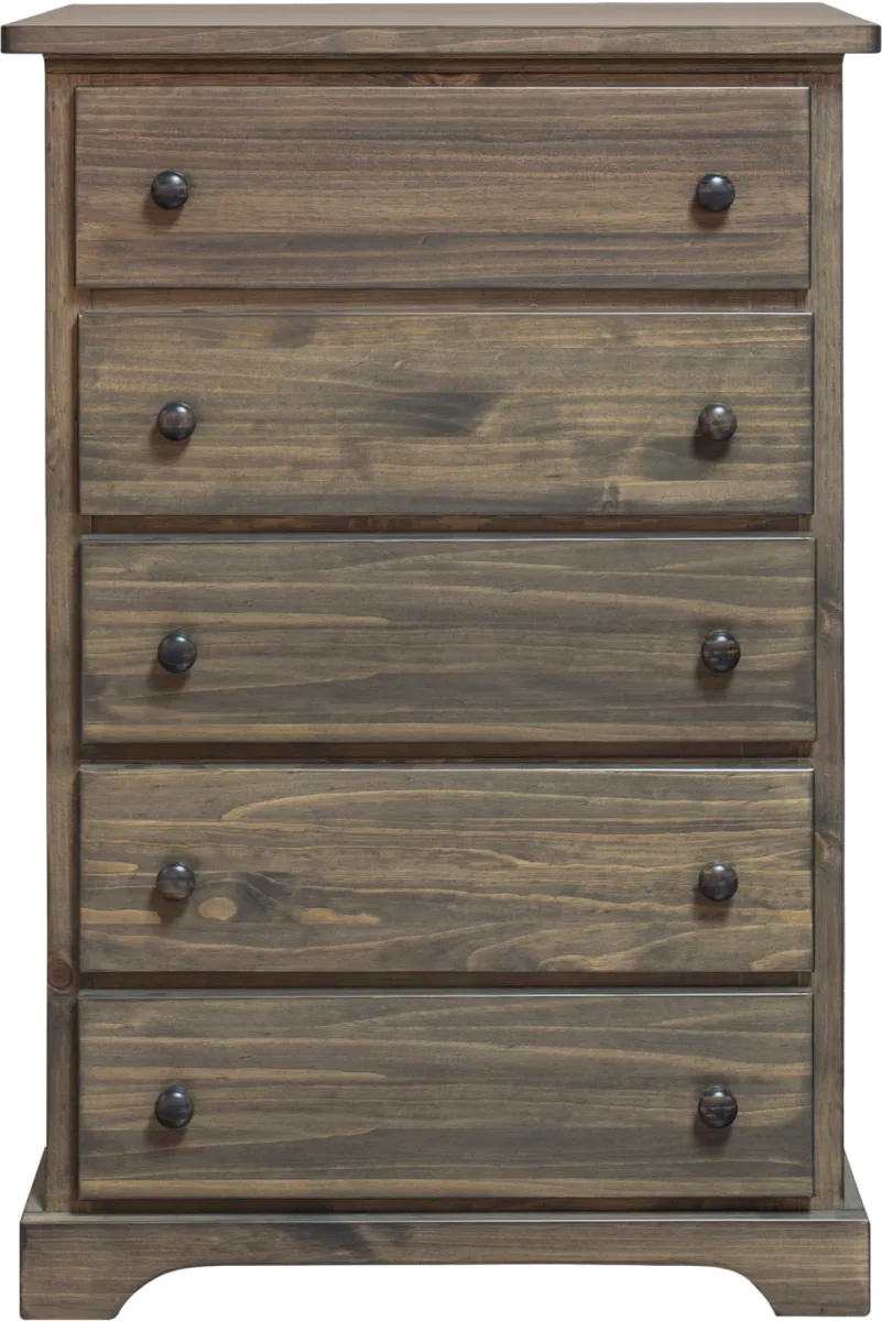 polo solid wood 5 drawer chest  by Mako wood furniture