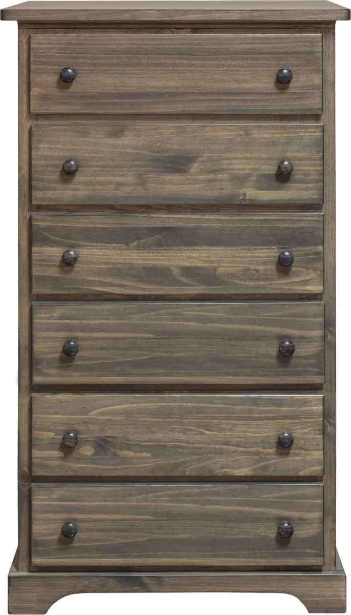 polo solid pine 6 drawer chest by Mako wood furniture