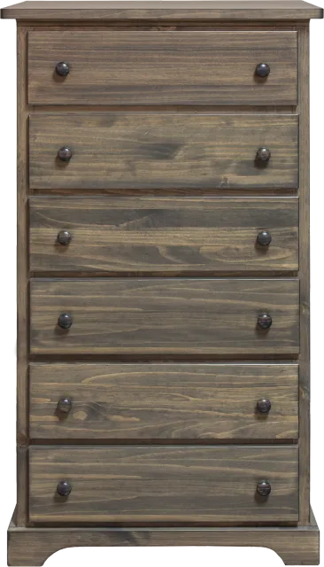 polo solid pine 6 drawer chest  by Mako wood furniture