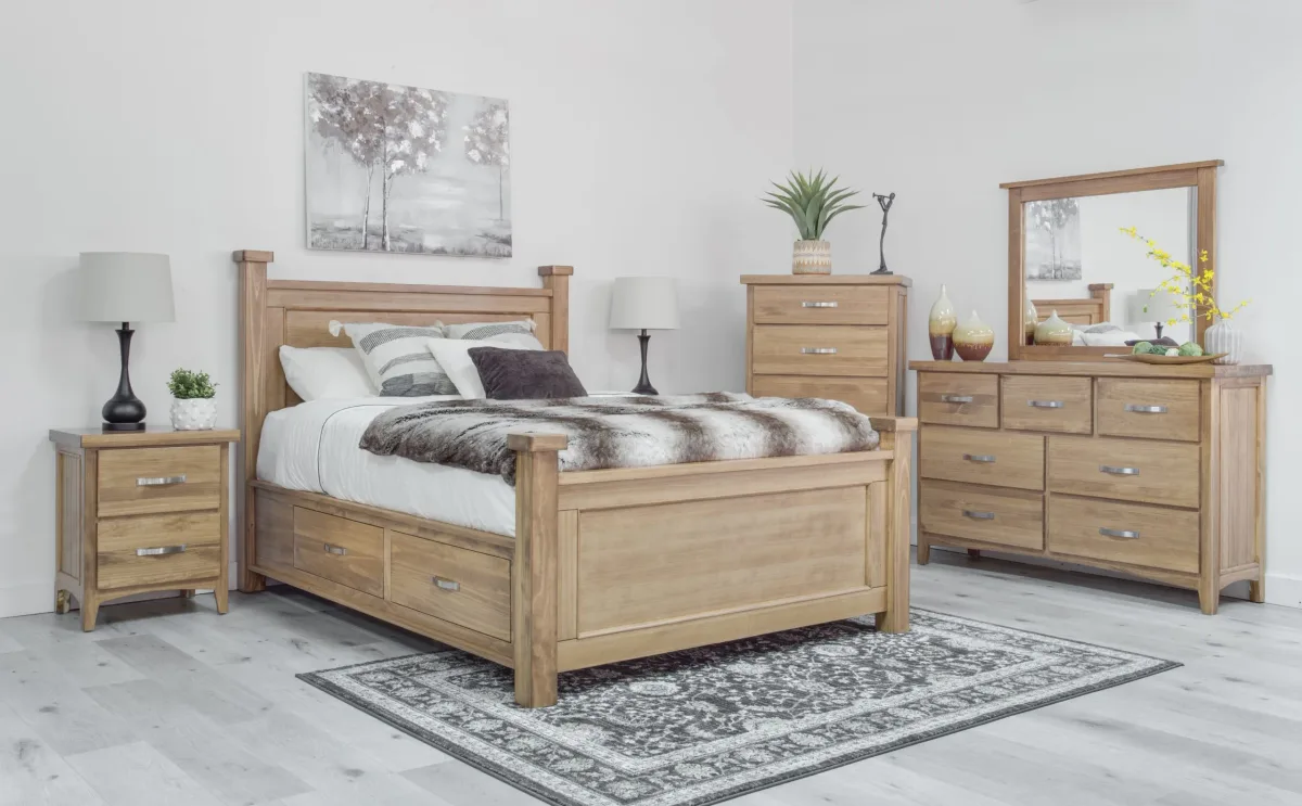 Natlie solid pine bedroom suite by Mako