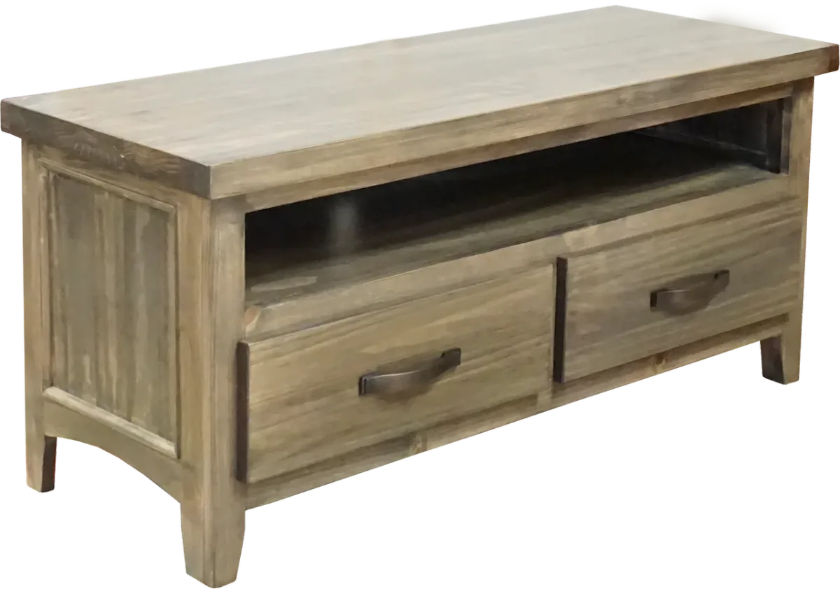 Natalie solid pine entertainment unit