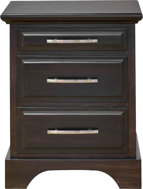 sameena solid pine 3 drawers night stand  by mako wood furniture