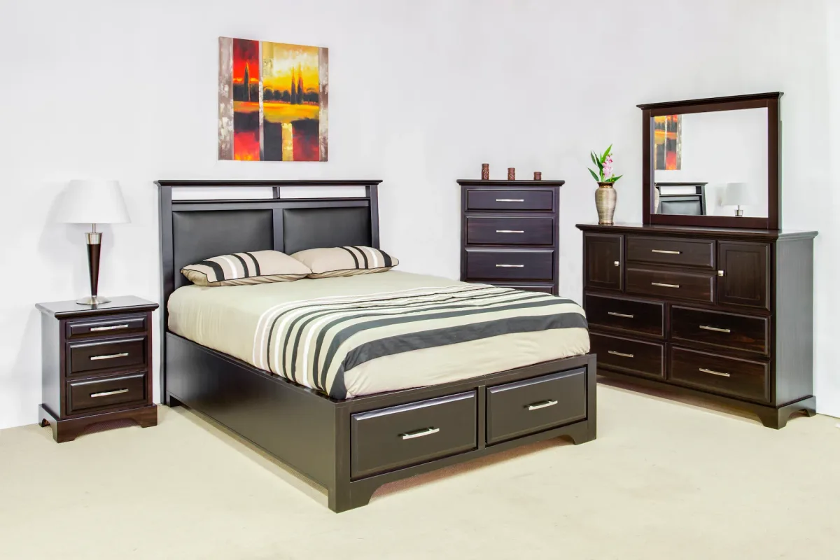 Sameena solid pine bedroom suite in Double King Queen size