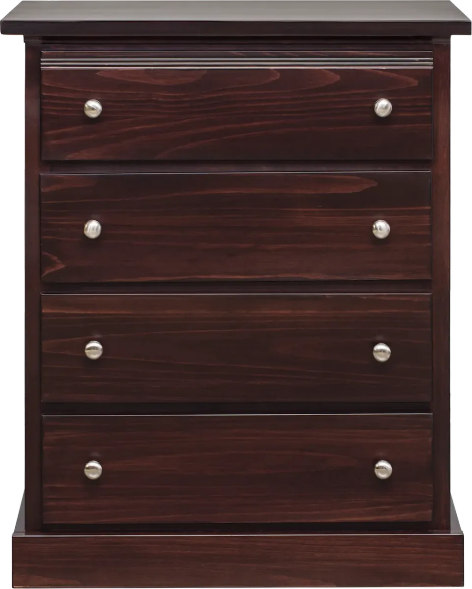 Decora solid wood four drawers chest by Mako Wood Furniture