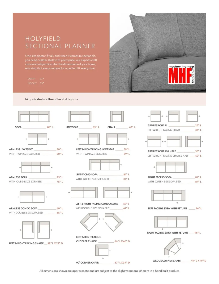 Holyfield Sectional Planner-by Elite Sofa Design
