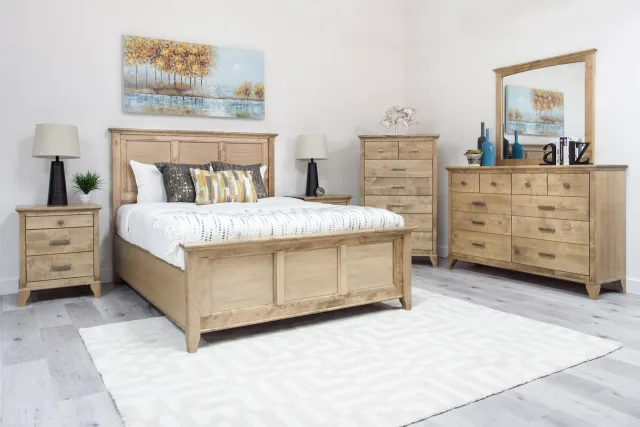 Acer bedroom suite solid maple queen king double  by mako wood furniture