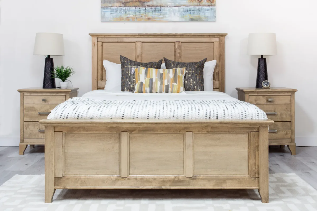 Acer Maple wood Queen King Bed by Mako