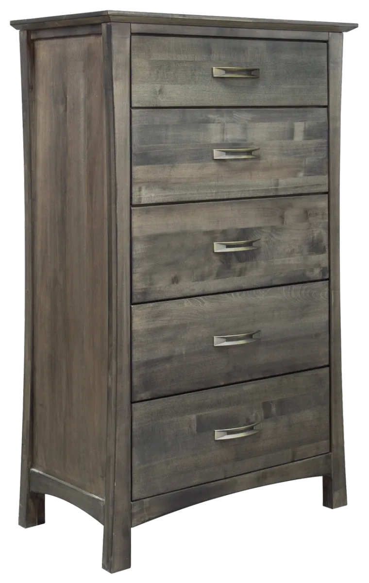 M-6000-30-D Megan deep drawers chest made of maple wood