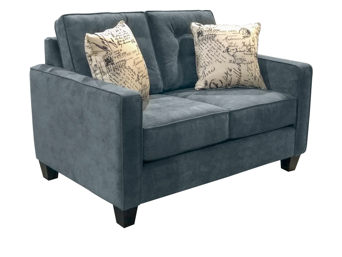 lincoln Loveseat with attached back by cloud couches