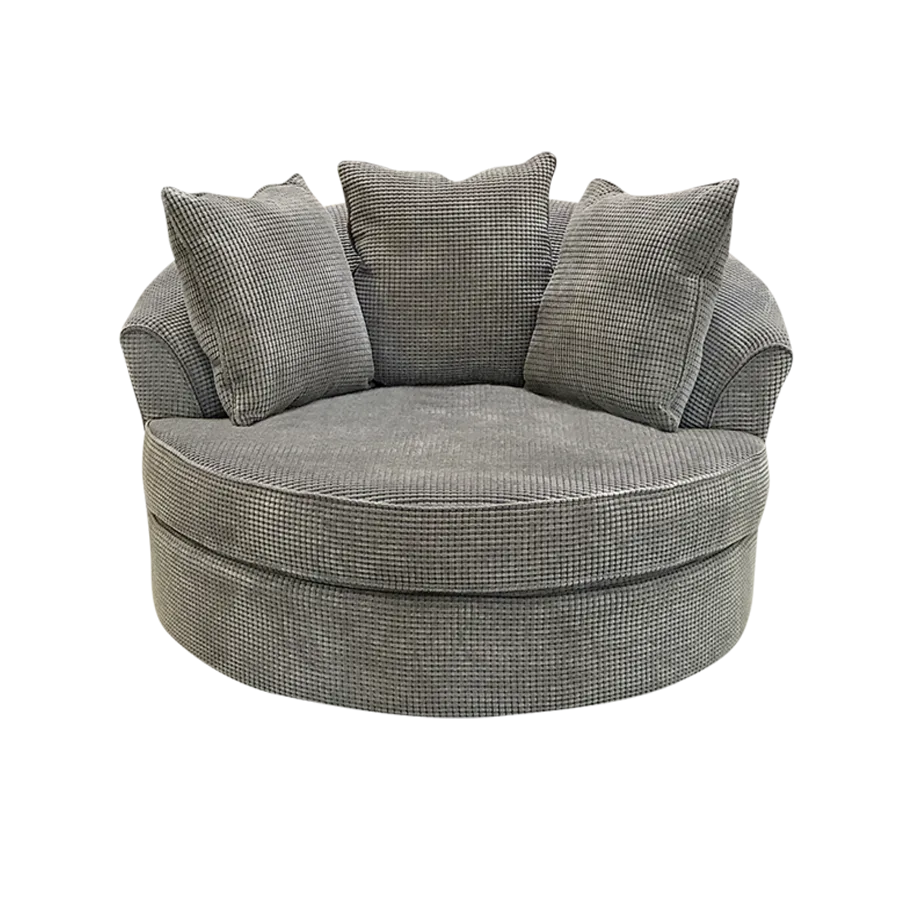 loop swivel round chair sofa by elite sofa design