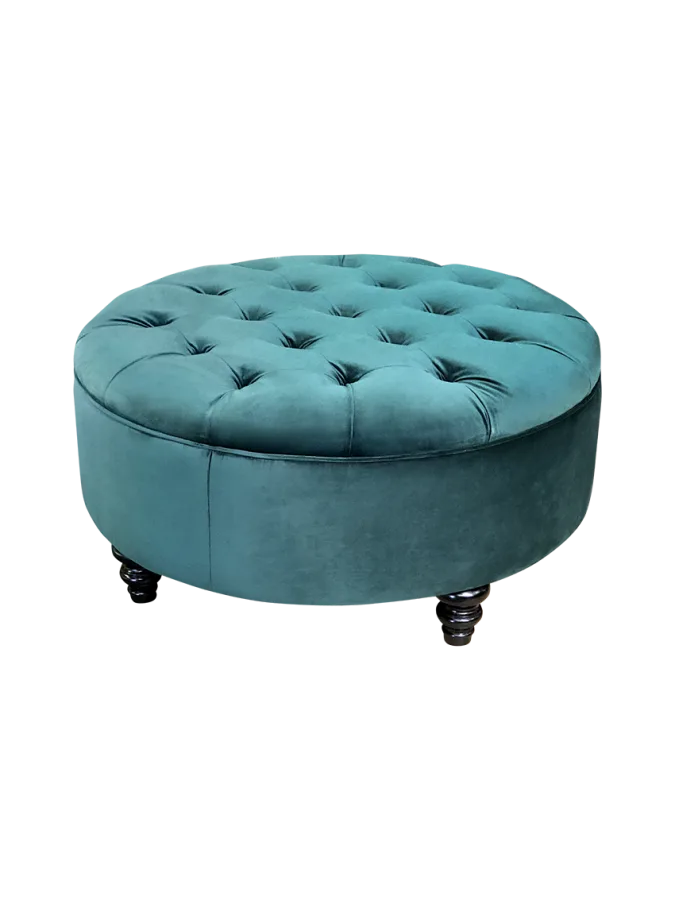 round ottoman by cloud couches