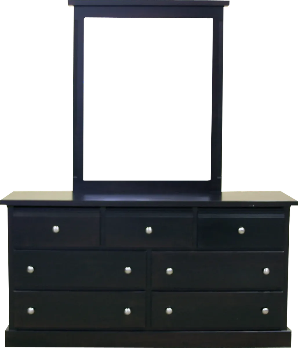 soho solid pine 7 drawer dresser by Mako Wood Furniture