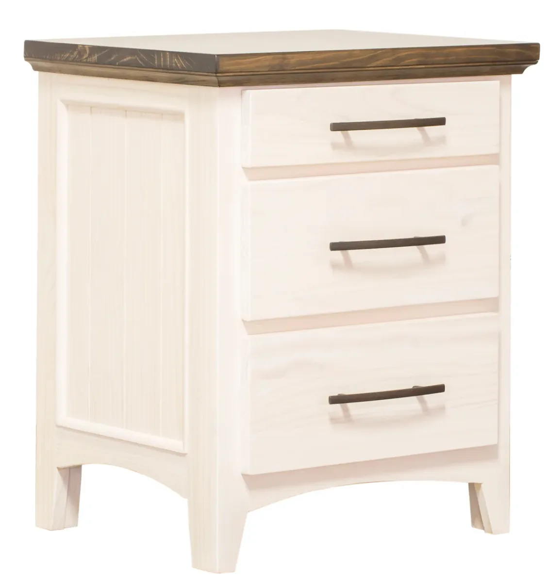 Sophia three drawer night table