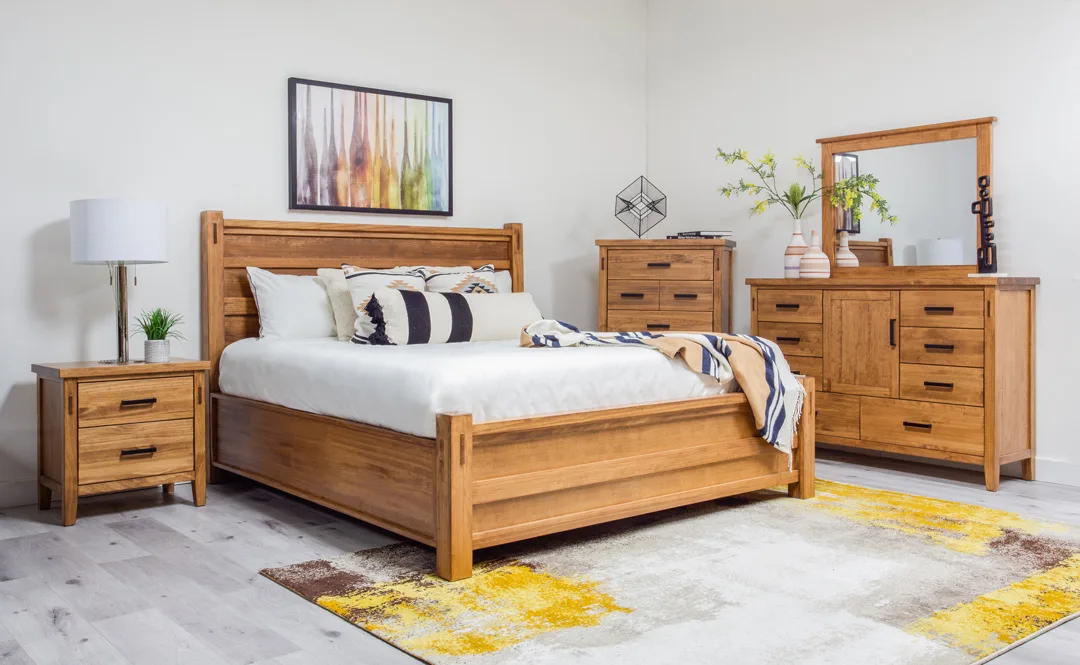 Solid wood Hudson king size bedroom suite by Mako Wood