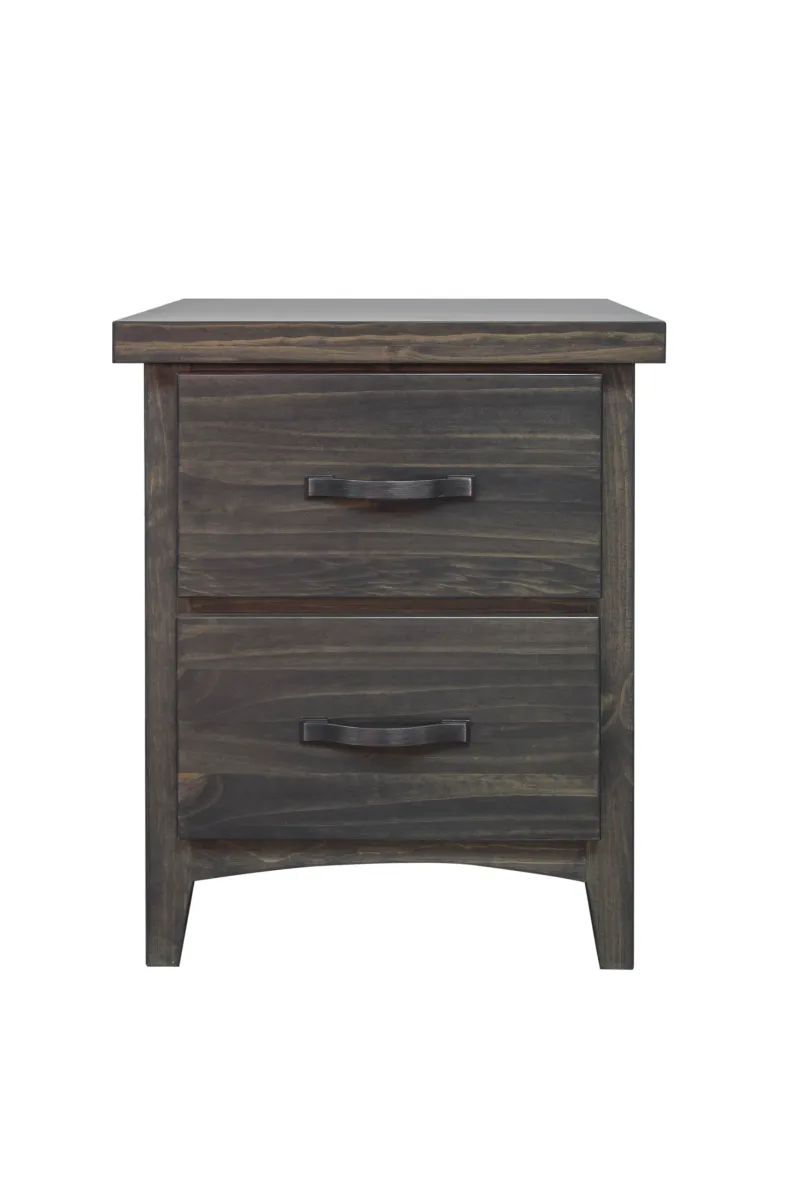 Natalie deep drawers bedside table by mako wood furniture