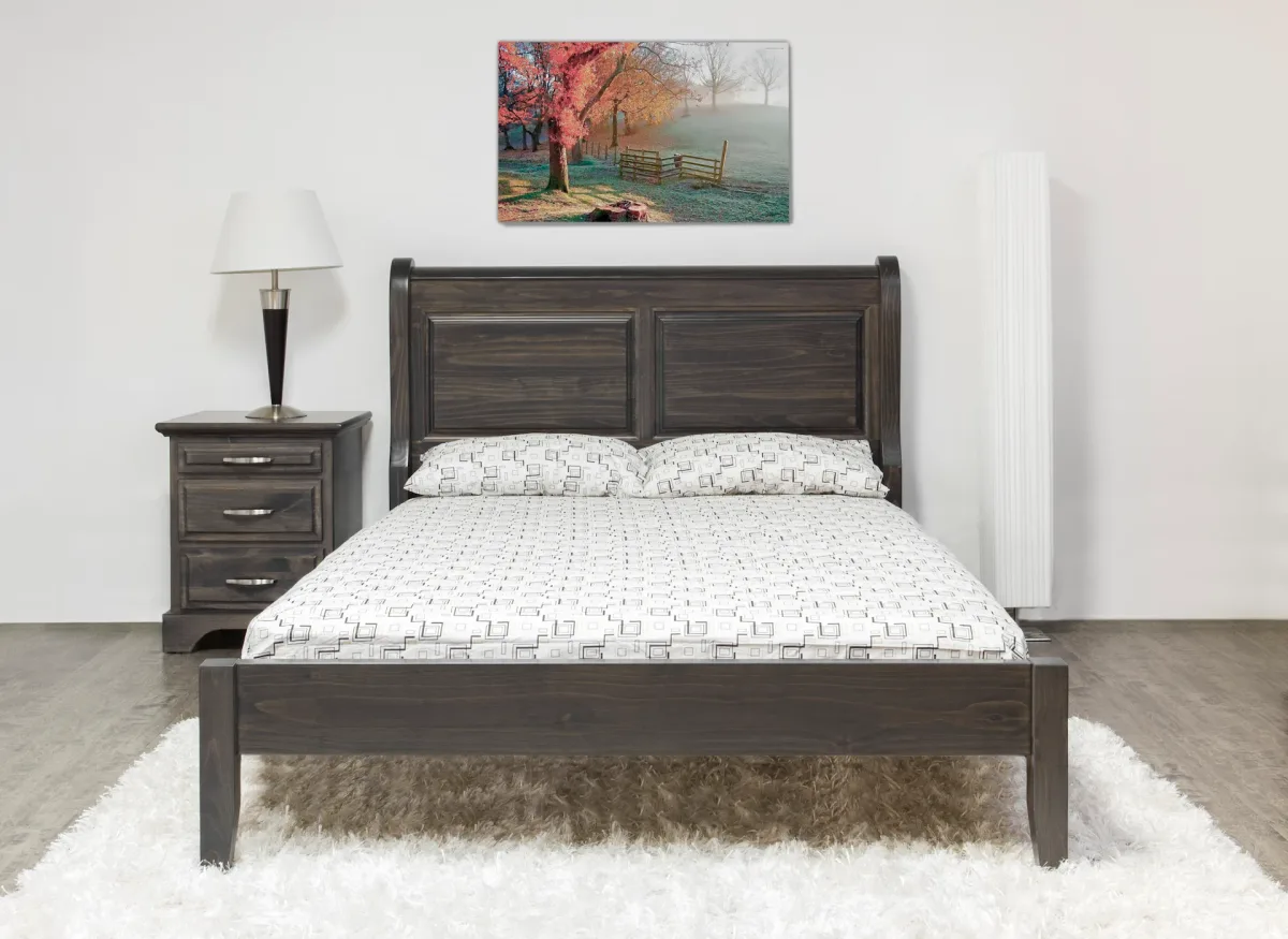 Solid pine Sleigh headboard proudly made in Canada