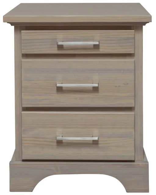 Nova solid pine nightstand by Mako Wood Furniture