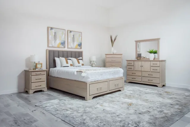 Nova solid pine bedroom suite by Mako Wood Furniture