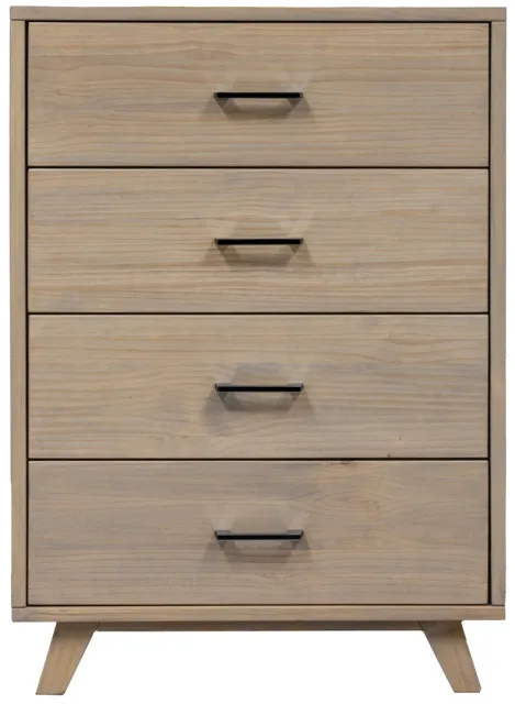 Belmont solid wood deep drawer chest by Mako Wood Furniture