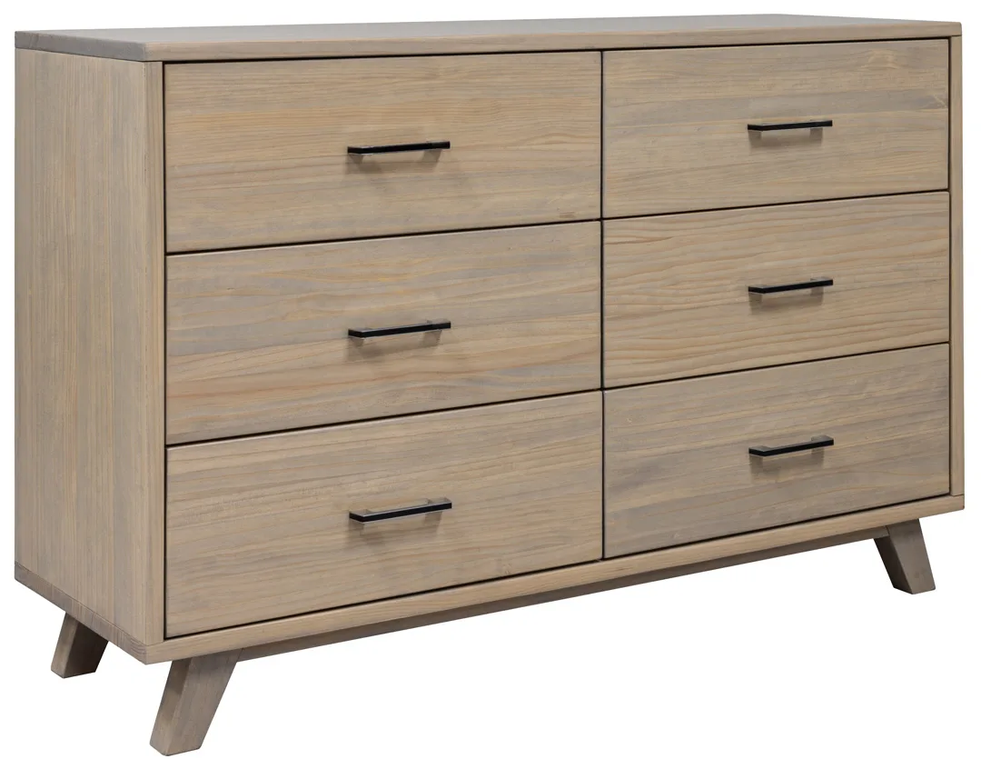 Made in Canada Solid wood Belmont six drawers dresser