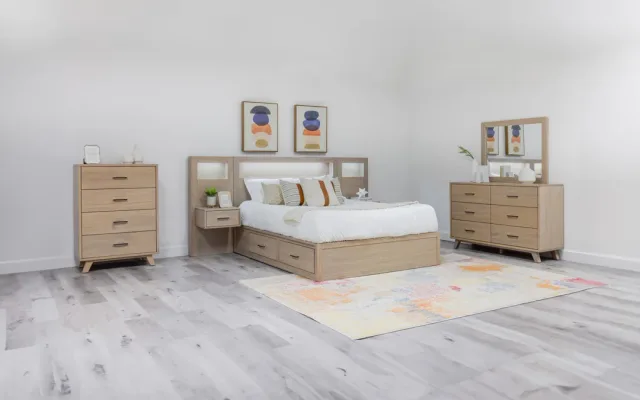 Belmont solid wood bedroom suite by Mako Wood Furniture