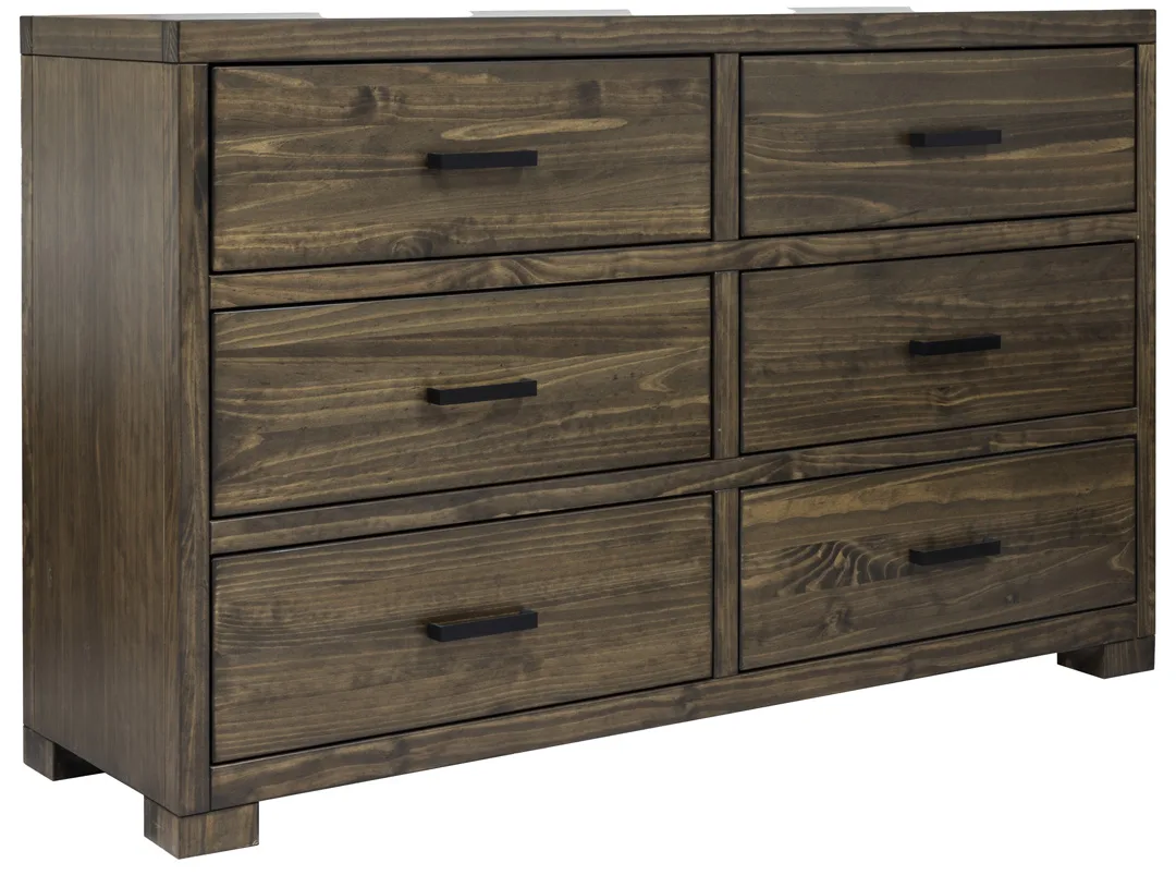 Canadian Made Olive Six drawers dresser