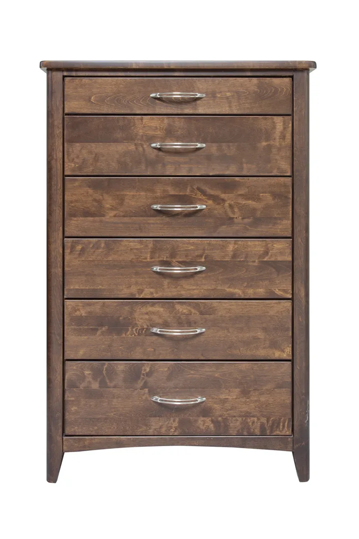 Whistler six drawers chest made of sold maple wood