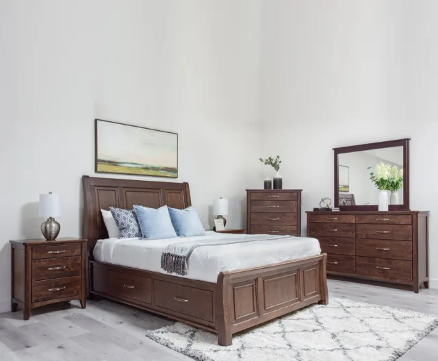 Whistler solid maple bedroom suite by Mako Wood Furniture