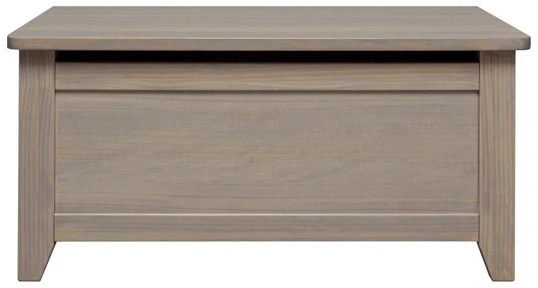 38" wide solid wood blanket box by Mako Wood Furniture