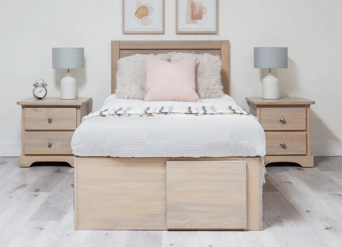 1300-MATES PAN-HB Pine Mates storage bed