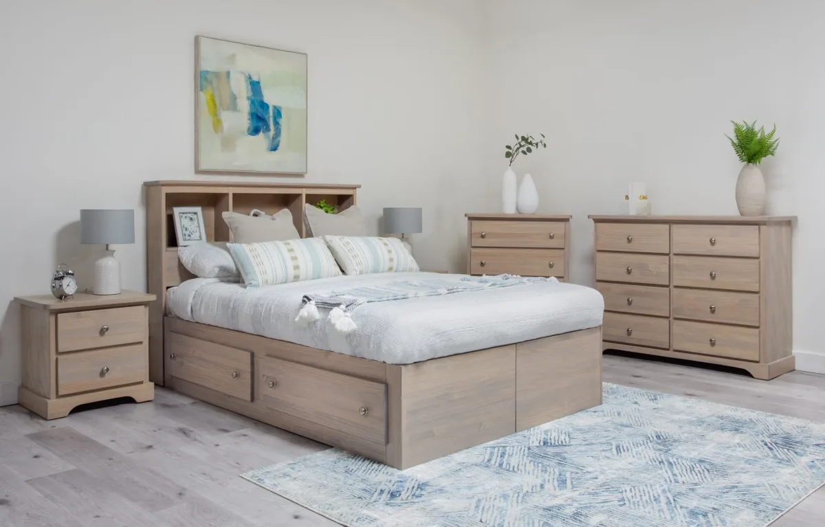 mates storage bed solid pine by mako wood